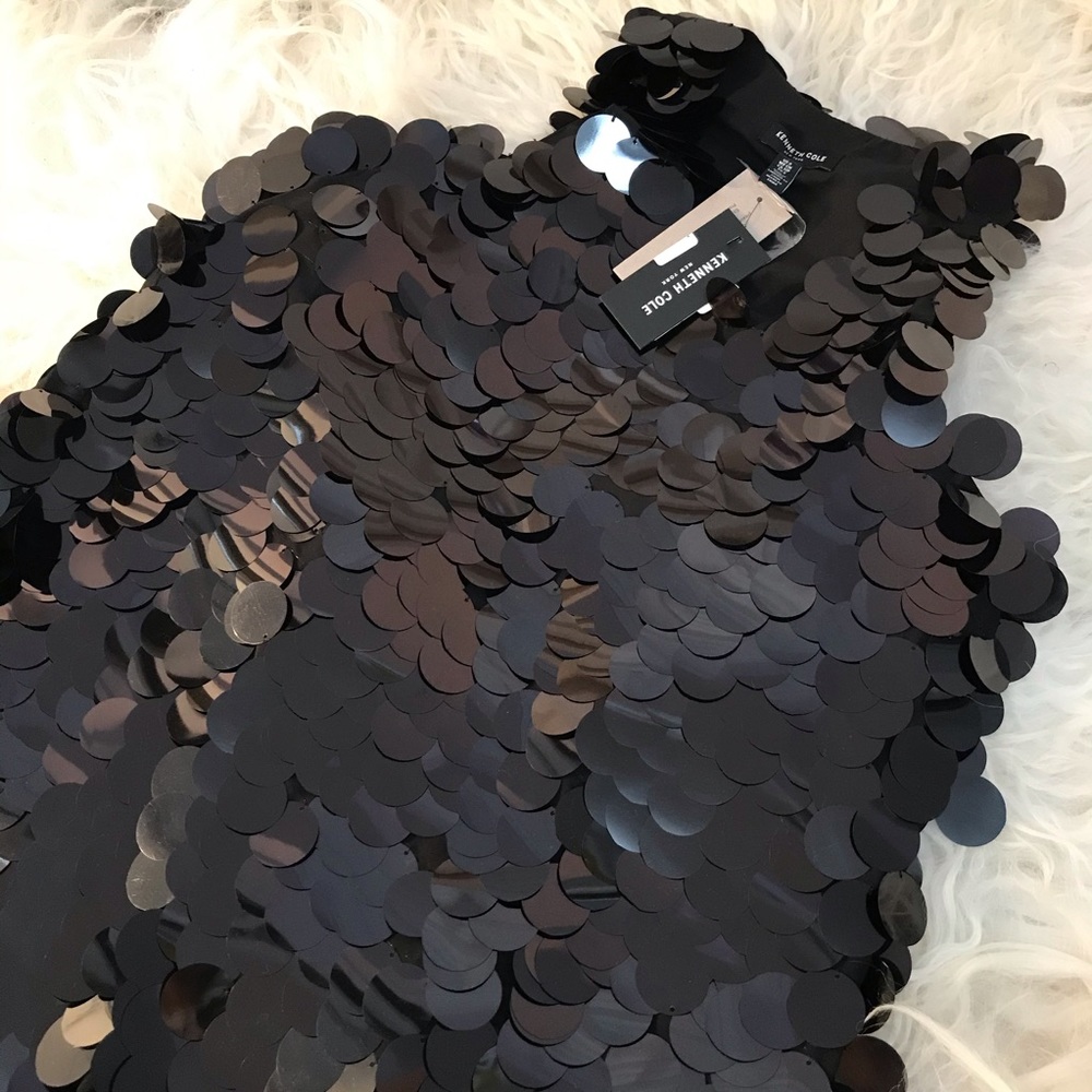 KENNETH COLE PAILLETE SWING DRESS - Picture 8 of 8